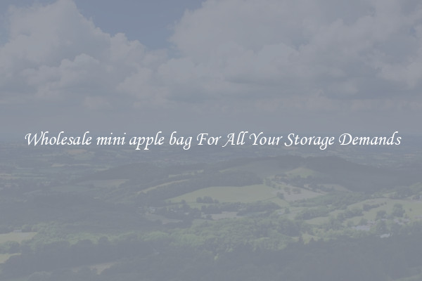 Wholesale mini apple bag For All Your Storage Demands