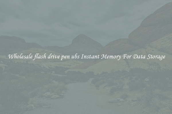 Wholesale flash drive pen ubs Instant Memory For Data Storage