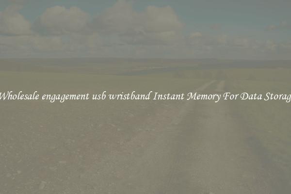 Wholesale engagement usb wristband Instant Memory For Data Storage
