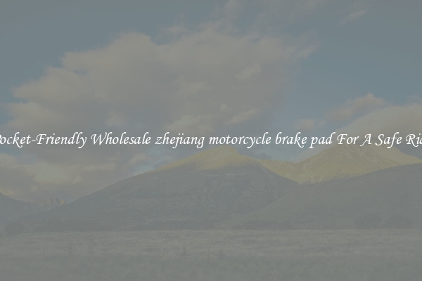 Pocket-Friendly Wholesale zhejiang motorcycle brake pad For A Safe Ride