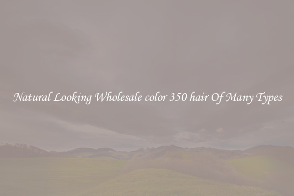 Natural Looking Wholesale color 350 hair Of Many Types