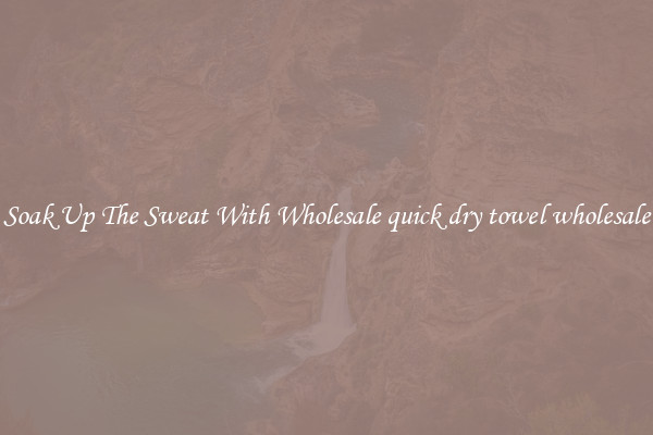 Soak Up The Sweat With Wholesale quick dry towel wholesale