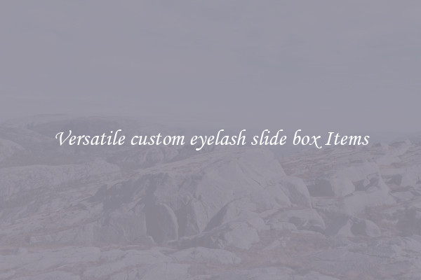 Versatile custom eyelash slide box Items