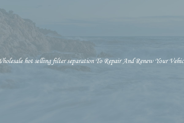 Wholesale hot selling filter separation To Repair And Renew Your Vehicle